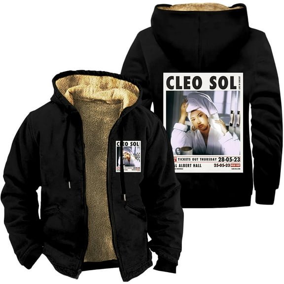 Cleo Sol Zipper Hoodies 3D Cosplay Jackets Hip Hop Thick Sweatshirt Streetwear Coat