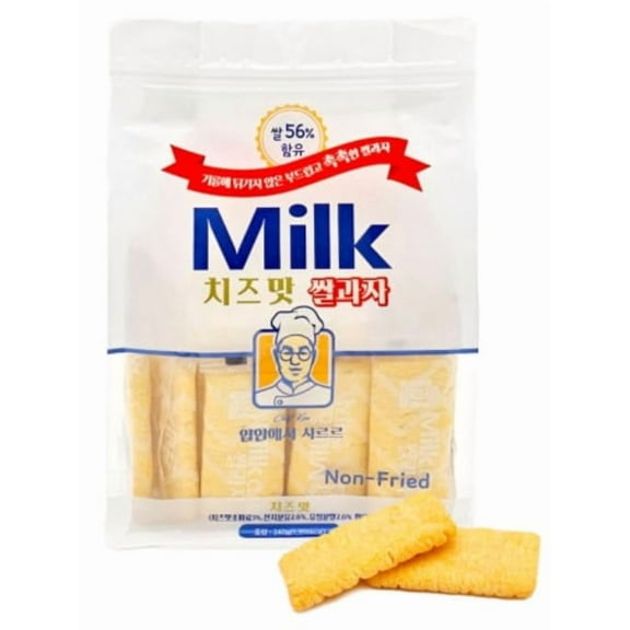 Milk Classic Rice Cracker ESF27 밀크 클래식 쌀과자 240g (240g, Cheese)