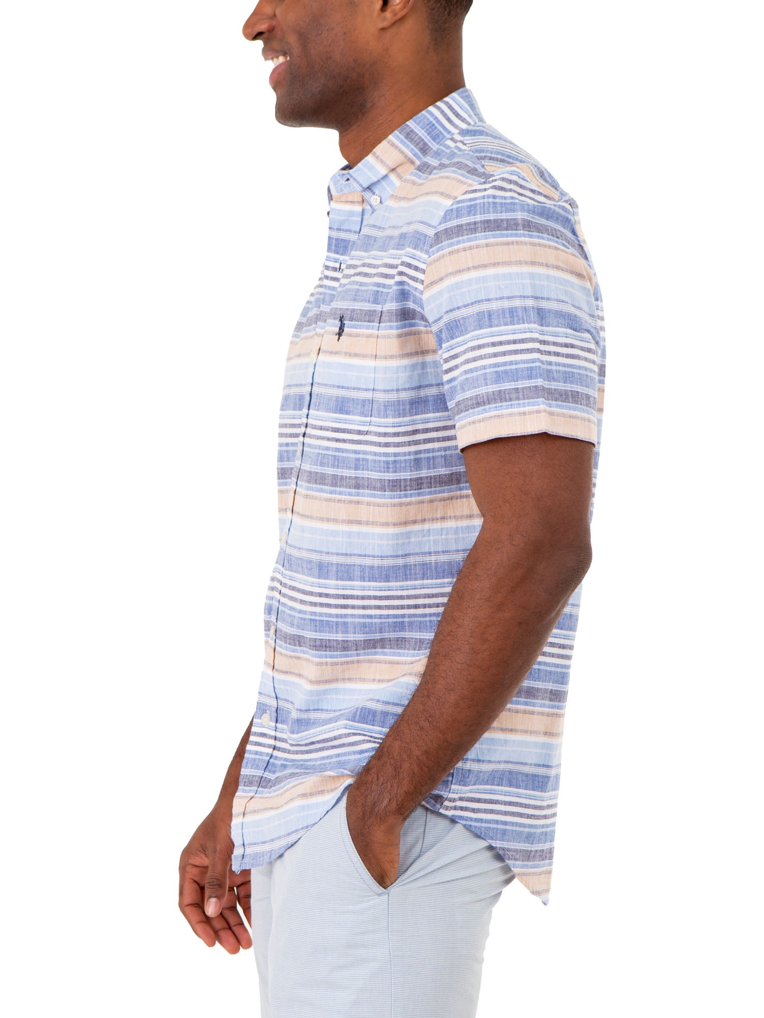 U.S. Polo Assn. Men's Short Sleeve Woven Shirt