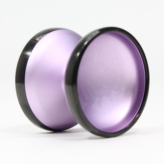MAGICYOYO Bi ''Bismuth'' Yo-Yo - Aluminum with Stainless Steel Rim - Bi-Metal YoYo (Lavender with Black Rim)