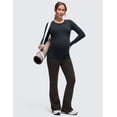 thumbnail image 2 of CRZ YOGA Butterluxe Maternity Long Sleeve Shirts Athletic Yoga Casual Pregnancy Womens Tee Tops Basic Soft, 2 of 3