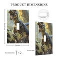 thumbnail image 3 of Daiia Ferocious Dinosaur Pattern Decorator Wall Plate Child Safe Outlet Cover, Switch and Outlet Covers,Size 1-Gang 5.0" x3.0" , Polycarbonate Thermoplastic-Style T, 3 of 6