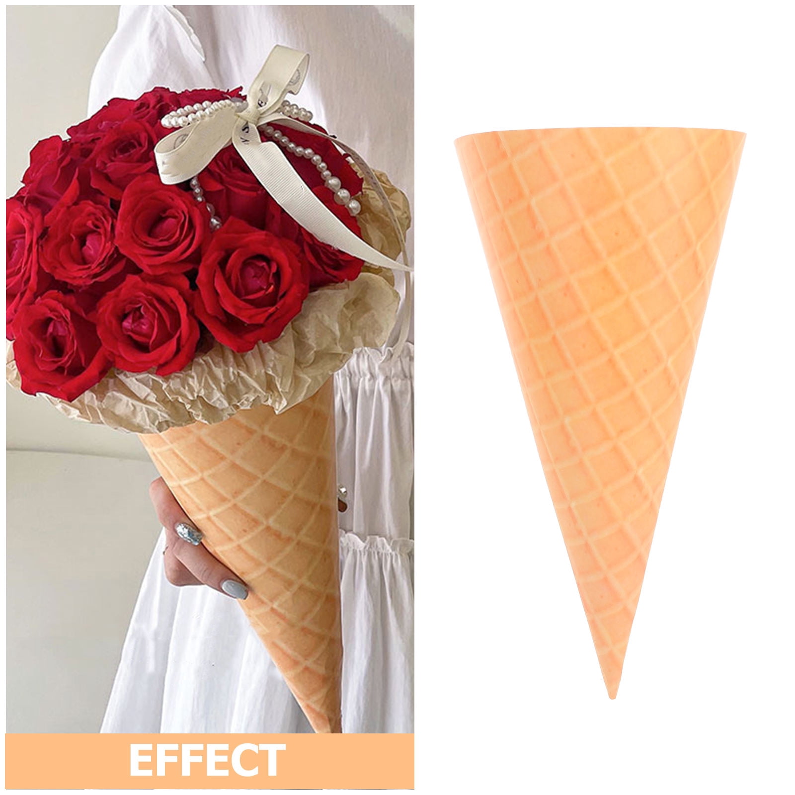 HOMEMAXS 20 pcs  Paper Bouquet Cones Small Flower Cones Wedding Decoration Flower Holder