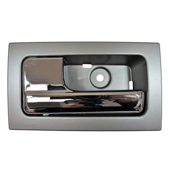PT Auto Warehouse FO-2507MR-FL - Poignée Intérieure et Intérieure, Boîtier Gris Argenté avec Levier Chromé - Côté Conducteur avant
