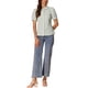 thumbnail image 2 of Camisa de cuadros para mujer INSPIRE CHIC con cuello Peter Pan, mangas cortas abullonadas, blusa de botones en color verde claro XS, 2 of 6