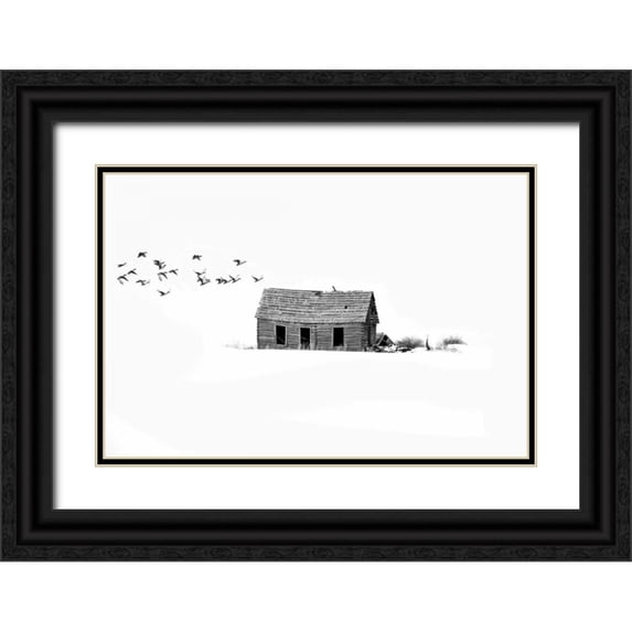 Murdock, Ramona 14x11 Black Ornate Wood Framed with Double Matting Museum Art Print Titled - Lonesome But Peaceful II