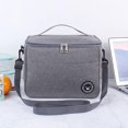 thumbnail image 1 of Bolsa de almuerzo térmica aislada portátil Impermeable capacidad Tela Oxford Aislamiento Tote para picnic Pesca Vacaciones Adultos Gris Macarena Bolso de almuerzo, 1 of 7