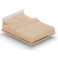 thumbnail image 2 of Swan Comfort Microfiber 4-piece Bed Sheet Set - King, Cream, 2 of 4