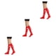 thumbnail image 3 of Qarigey 1 par de calcetines a rayas hasta la rodilla de arcoíris, cómodos, fáciles de combinar, apariencia de moda, medias antideslizantes, Type1 NO1, 3 of 6