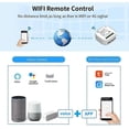 thumbnail image 5 of RF433 and WiFi Wireless Remote Control Light Switch,No Battery&Wiring&Hub Required,Compatible with Alexa Google Home Tuya Smart Life APP,1 Switch 1 Re, 5 of 5