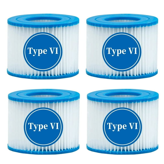 FRTDNE Type VI Spa Filter and Hot Tub Filter Replacement Cartridge for Coleman, 4 Pack, 4.2 x 4.2 x 3.1 Inches