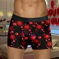thumbnail image 2 of Xmyrz Valentine's Day High Waisted Underwear For Men Boxers Trendy Funny Printed Skin-friendly Fresh Loose Fit Underpants, 2 of 5