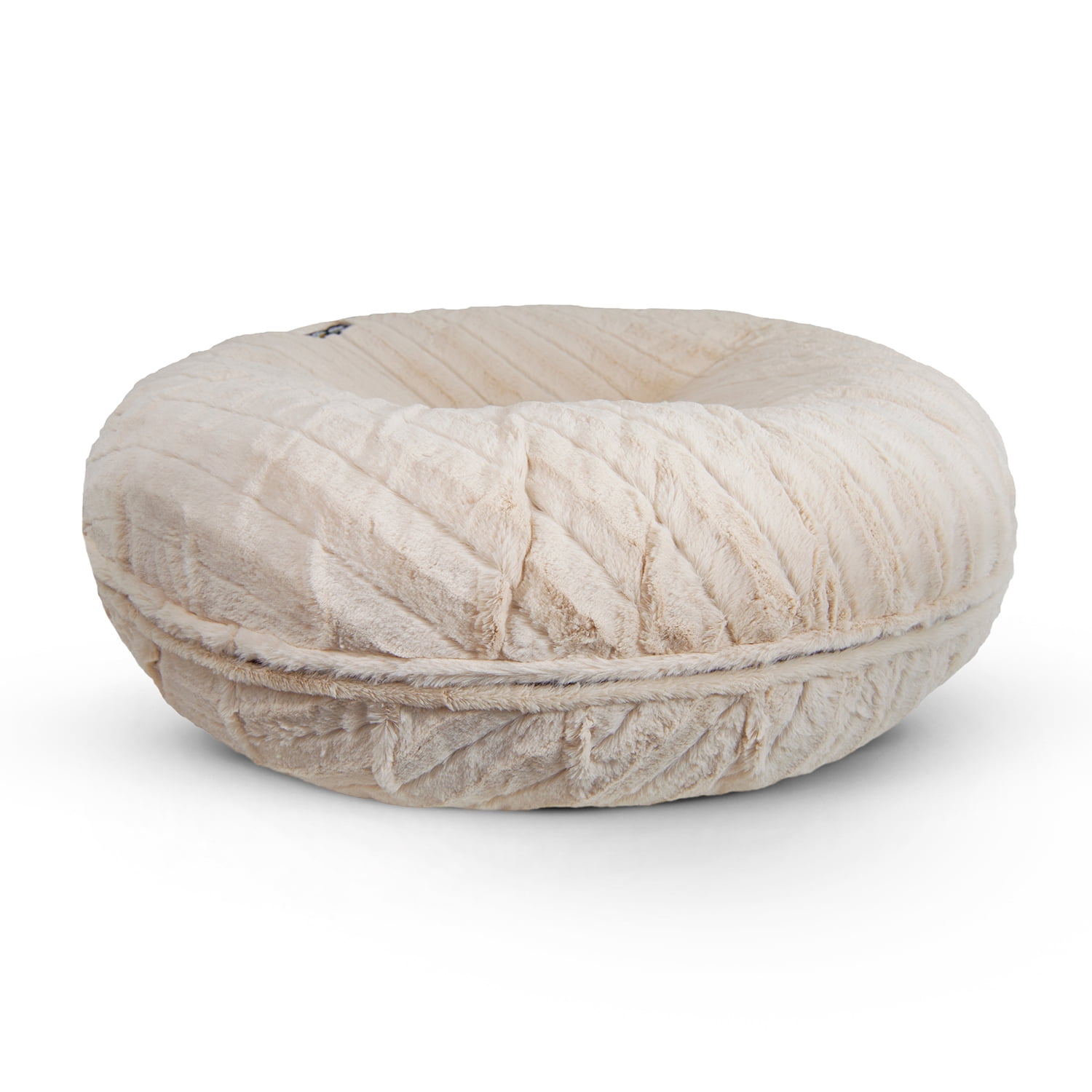 Bessie and Barnie Signature Natural Beauty Shag Extra Plush Faux Fur Bagel Pet/ Dog Bed
