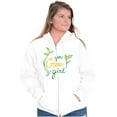 thumbnail image 3 of You Grow Girl Home Gardening Hobby Zip Hoodie Sweatshirt Women Brisco Brands M, 3 of 6