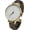 Gold/Beige, variant on Collections Japanese Quartz 34mm Alloy Case Synthetic Leather Cuff Bangle Watch