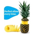 thumbnail image 5 of Descorazonador de piña de acero con herramienta de extracción de núcleo con mango desmontable, cortador de piña de fruta rápido y fácil, pelador y rebanador, 5 of 5
