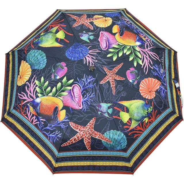 Anuschka Original Printed Artwork Umbrella - Auto Open/Close with UPF 50+ Sun Protection