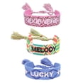 thumbnail image 1 of Juego de 3 pulseras trenzadas de la amistad, pulseras ajustables para mujeres, hombres, mujeres, Navidad Adepaton BST3002984-5, 1 of 5