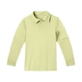 thumbnail image 5 of LTTVQM Beige Girls Uniform Tops Long Sleeve Uniforms Casual Button Down Tshirts 2025 New Collared Golf Polo Shirt Lightweight Clothes Beige 7-8 Years, 5 of 6