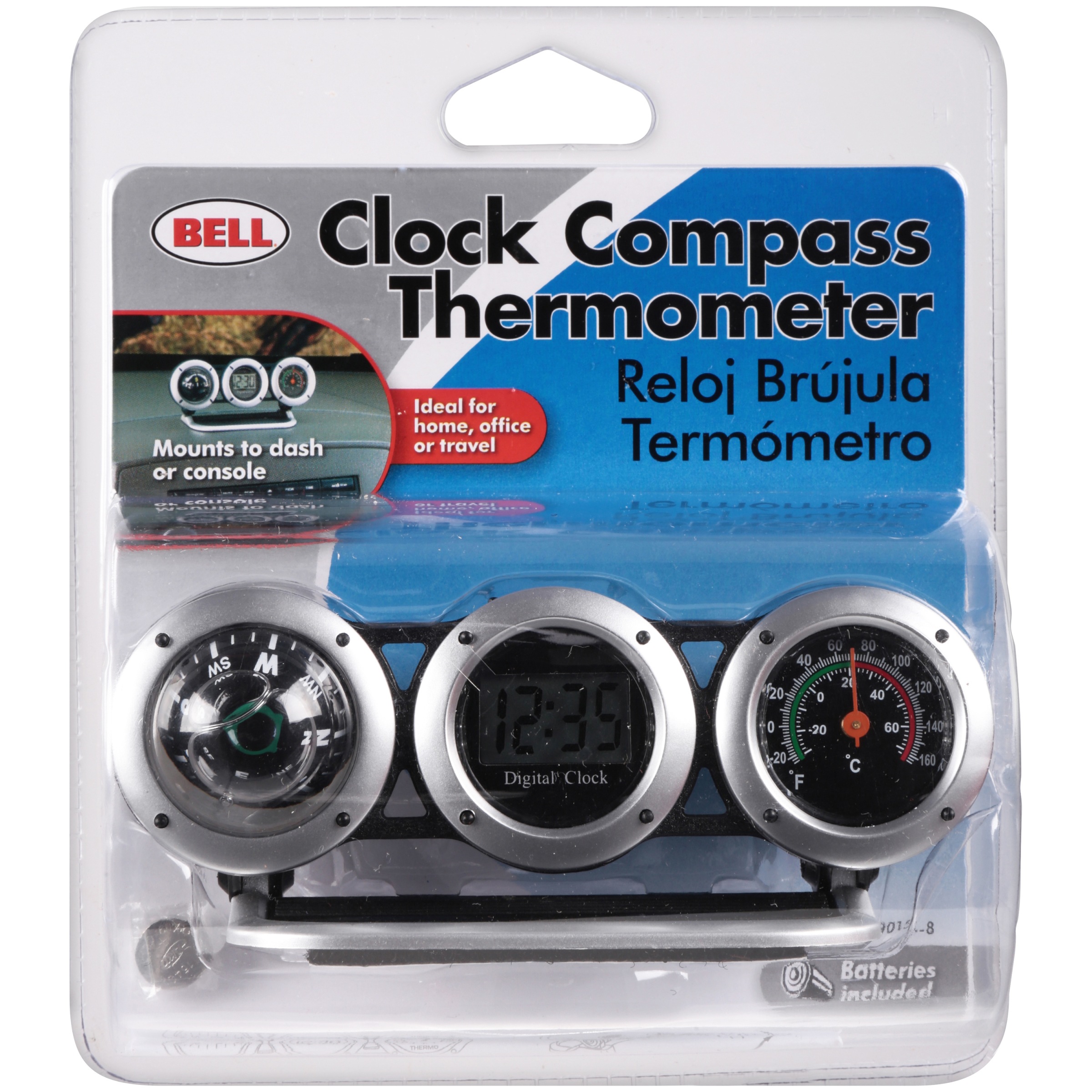 Bell® Clock Compass Thermometer - image 3 of 10