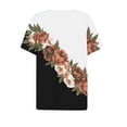 thumbnail image 5 of Blczomt Short Sleeve Tops for Women Trendy Black T Shirt Y2K Cute Ladies Summer Tops,M, 5 of 7