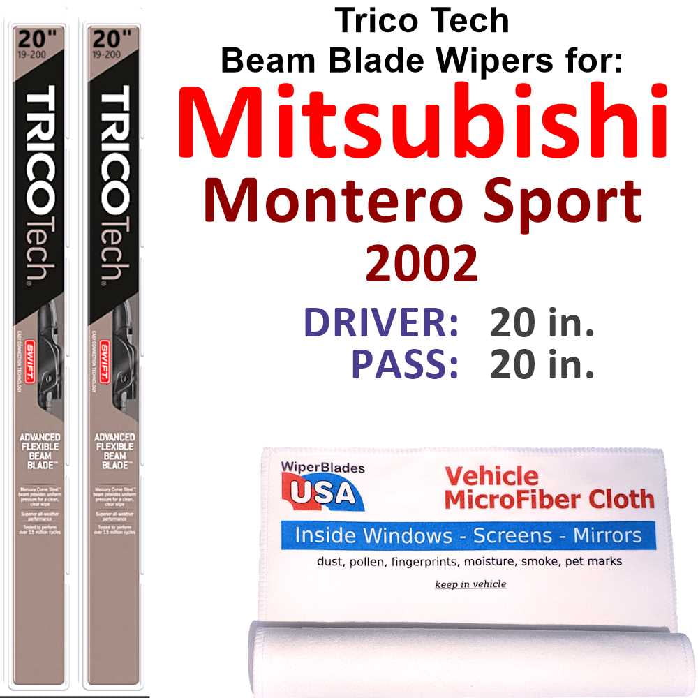 2002 Mitsubishi Montero Sport Beam Blade Wipers (Set of 2)