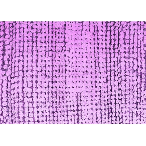 Ahgly Company Indoor Rectangle Solid Purple Modern Area Rugs, 8' x 10'