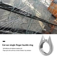 thumbnail image 3 of Anillo Autodefensa Mujeres Hombres Seguridad Supervivencia Anillos Dedo (Plata), 3 of 9
