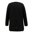 thumbnail image 5 of Fiaer.Waffle Long Sleeve T Shirts for Women.Womens Crew Neck Plus Size Loose Fit Tshirts.Women's Casual Trendy Going out Basic Tops Black S, 5 of 5