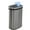 Black, variant on | 13 Gallon Trash Can with Lid | Automatic Touchless Garbage Can | Odor Control | Modern Oval Design | Easy to Clean | Plastic | Black | Fits Any Kitchen, Bathroom, Office or Home