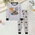 thumbnail image 2 of TOWED22 Toddler Baby Boy Fall Winter Clothes Embroidery/Print Long Sleeve Sweatshirt Pullover Tops + Pants Outfit Set Size:3-4 Y,Color:Yellow, 2 of 5