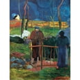 thumbnail image 2 of Gauguin, Paul 12x14 White Modern Wood Framed Museum Art Print Titled - Bonjour Monsieur, 2 of 4