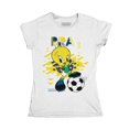 thumbnail image 1 of Playera Fan Army Looney Tunes Talla 8 Piolín Mundial Brasil Manga Corta Blanca, 1 of 4