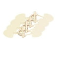 thumbnail image 1 of 4Pair Leather Sew-On Toggles with Resin Button Closures Sewing Accessories Beige, 1 of 8