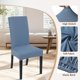 thumbnail image 3 of Set de Fundas para Sillas de Comedor de 4 Piezas SearchI Estirables en Gris Azul, 3 of 7