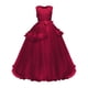 thumbnail image 2 of ¡Vestidos largos de fiesta de cumpleaños con lazo y flores de temperamento de hilo de red para niñas pequeñas de Herrnalise, oferta de verano!, 2 of 3