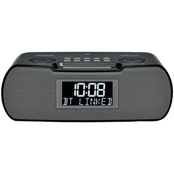 Sangean RCR20 Digital AM/FMRDS/Bluetooth Clock Radio with USB Charger