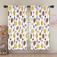 thumbnail image 5 of Blackout Kids Curtains,Colorful Softball and Fashion Icons Pattern Childrens Insulated Curtains Set Of 2,Bedroom Essentials,Toddler Room Decor 52"x63", 5 of 5