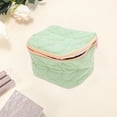 thumbnail image 3 of Bolsas de maquillaje delicadas únicas 1 Pc para viajes de negocios color verde de poliéster, 3 of 5