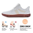 thumbnail image 2 of Barefoot Shoes Slip in Women Hands Free Wide Toe Box Slip on Ribbon Long Tongue Arch Support Walking Lace Sneakers for Plantar Fasciitis Orthopedic Zero Drop Gum Sole Minimalist Shoe, 2 of 6