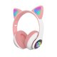 thumbnail image 1 of STN-28 Over Ear Music Headset Auriculares con orejas de gato brillantes plegables, 1 of 8