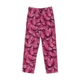 thumbnail image 4 of Balery Pink Butterfly print Men's Pajama Pants,Ultra Lightweight Pjs,Lounge Pant-XX-Large, 4 of 9
