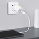 thumbnail image 5 of Cargador USB C de 65W, adaptador PD de 3 puertos, enchufe de pared QC, bloque de carga multi puerto Type-C, cubos, cargador móvil Type-C, cargador de viaje multi puerto americano estándar de 2A USB +, 5 of 6