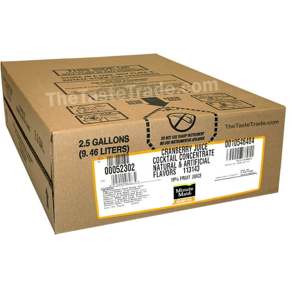 Minute Maid Orchard's Best Cranberry Juice Concentrate Syrup (2.5 Gallon Bag-in-Box BiB)