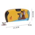 thumbnail image 6 of Stylago Women's Leather Wallet Cartoon Pattern Zipper Credit Card Holder Ladies Cellphone Clutch Bag Shopping Purses Brown, 6 of 6