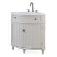 thumbnail image 4 of Tennant Brand 24" Taupe Corner Bathroom Vanity with White Quartz Top, 4 of 6