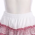 thumbnail image 5 of TSSOE Women's Lace Tiered Ruffle Mini Skirt A Line Flared Elegant Short Cake Skirts Party Clubwear Red S/2, 5 of 7