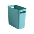 thumbnail image 1 of Large Trash Can Wastebasket Garbage Handles Classic Garbage Container Solid Color High-Capacity Organizers for Home Sundries Toiletries Storage Green, 1 of 9