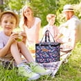 thumbnail image 2 of LYINGF Reusable Insulated Grocery and Picnic Cooler Tote Bags with Secure Zipper, Thermal Shopping Bags for Travel, Lunch Carrying, Camping Trips, Beach Days, and Keeping Food Frozen, 2 of 5