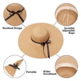 thumbnail image 5 of Wangscanis Women Paper Straw Hat, Wide Brim Bow Decor Breathable Sun Protection, 5 of 5